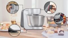 MUM58359 Serie 4 Mutfak Makinesi MUM 5 1000 W Metalik inoks gümüş