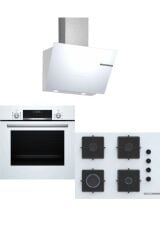 Bosch 3'lü Ankestre Set Beyaz (HBJ558YW5T- POP7C2P30O- DWK66PJ20T)