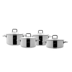 Jumbo Milas 8 Parça Paslanmaz Çelik Tencere Seti