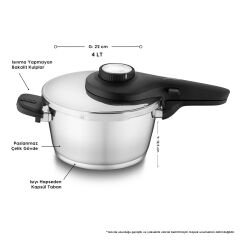 Jumbo Prime Master 4+6 Litre Düdüklü Tencere Seti