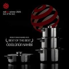 Jumbo Infinity 3PLY 8 Parça İndüksiyon Tabanlı Çelik Tencere Seti