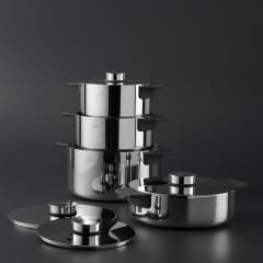 Jumbo Infinity 3PLY 8 Parça İndüksiyon Tabanlı Çelik Tencere Seti