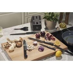 Zwilling Gourmet Blok Bıçak Seti Kendinden Bilemeli | Dişbudak Ağacı | 7-Parça